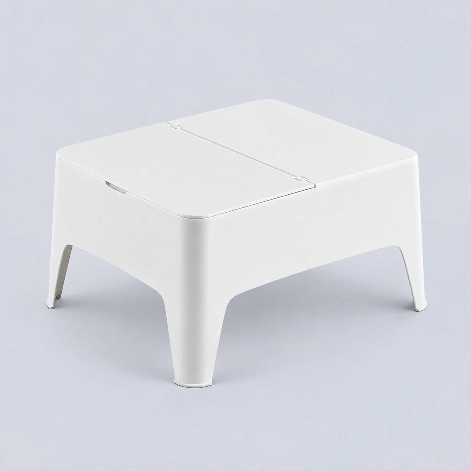 Mesa lateral alaska, branca, para USO externo, 58 x 48 x 30 cm