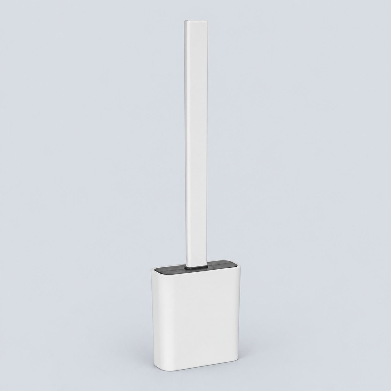 Porta-escova de sanita Zalana, branco, 9,8 x 4 x 35,5 cm