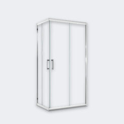 Resguardo de chuveiro angular 2PF + 2 PC, 1200x800x1950x6mm - SGL 3002HK